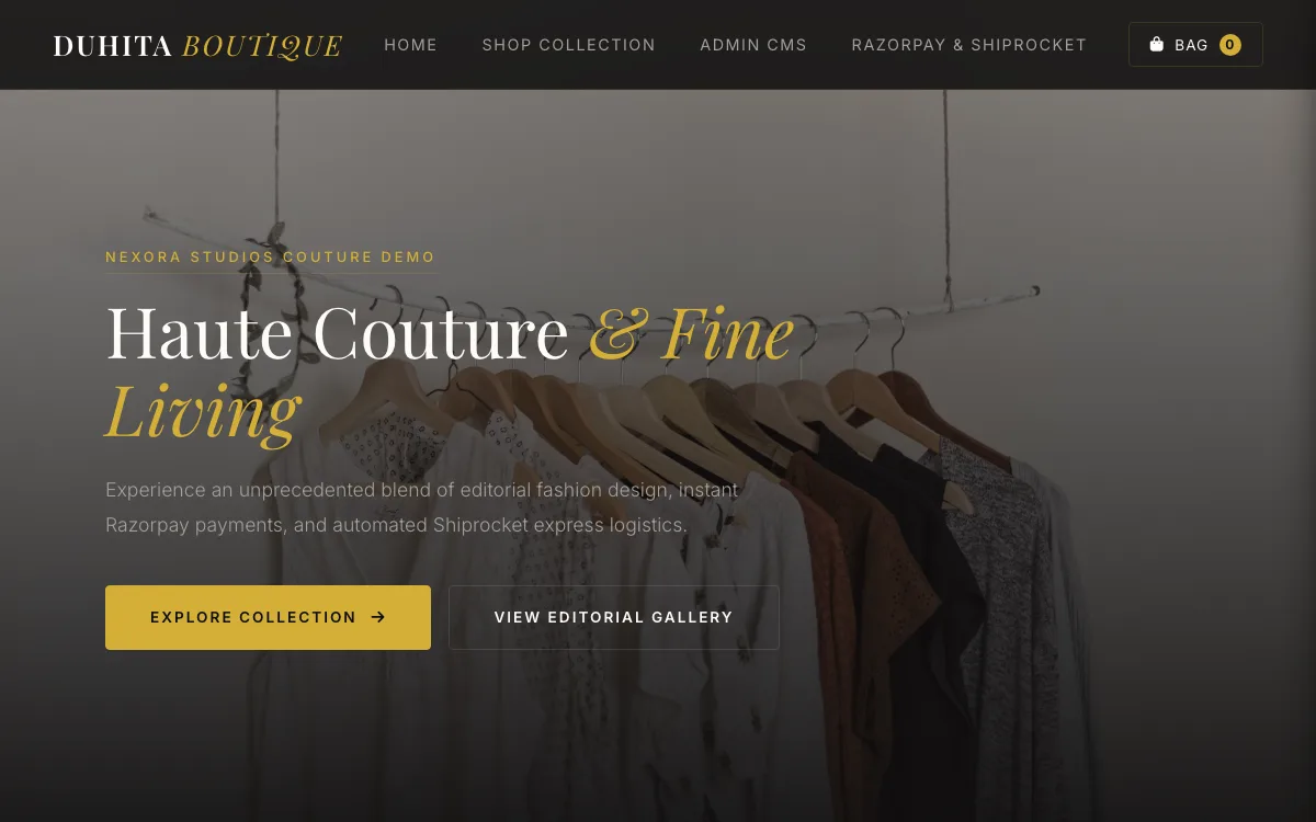 Screenshot of Duhita Boutique